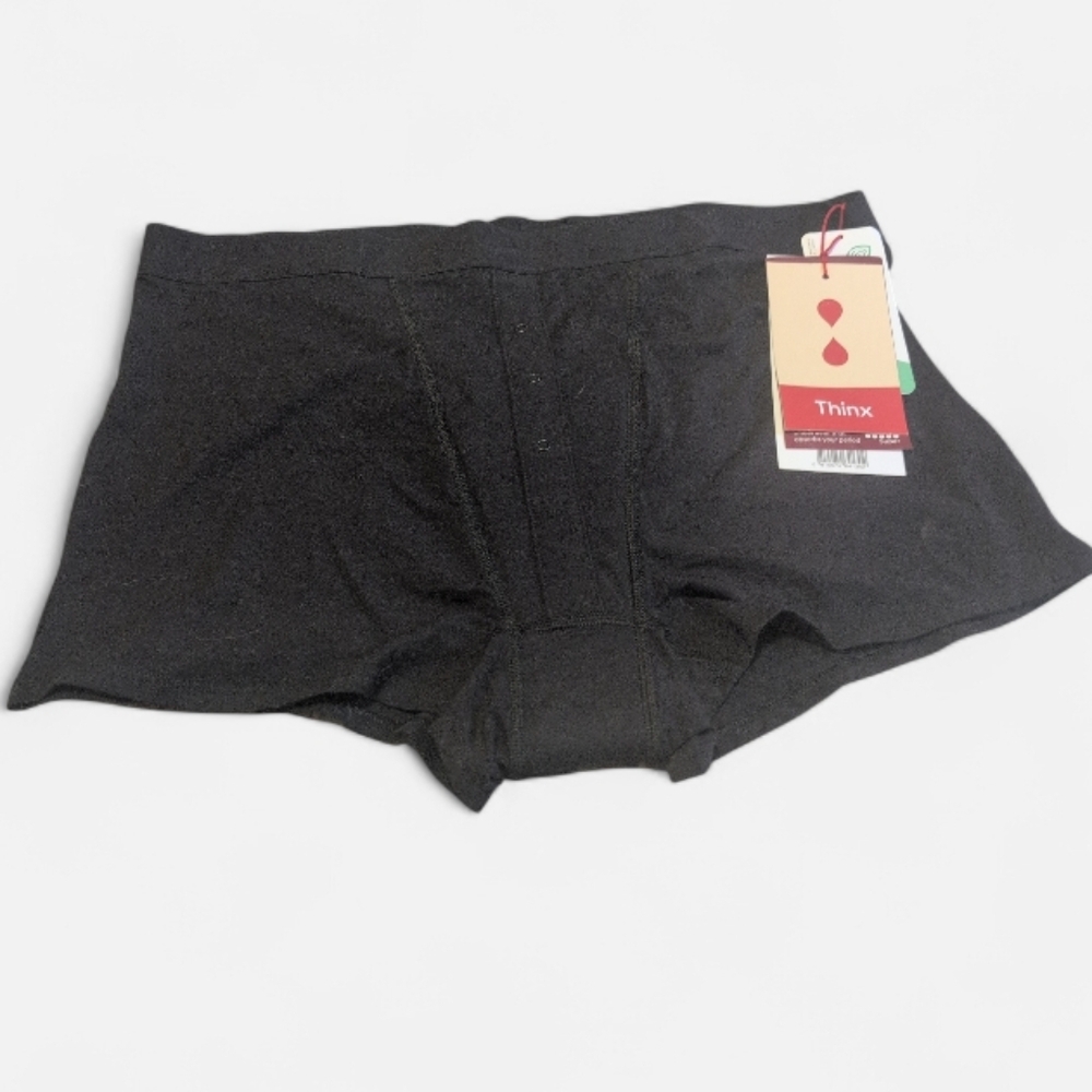 Thinx Boyshort Period Underwear Women’s XL Black Leakproof High Absorbency NWT